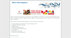 Desktop Screenshot of allsonhotelsingapore.com